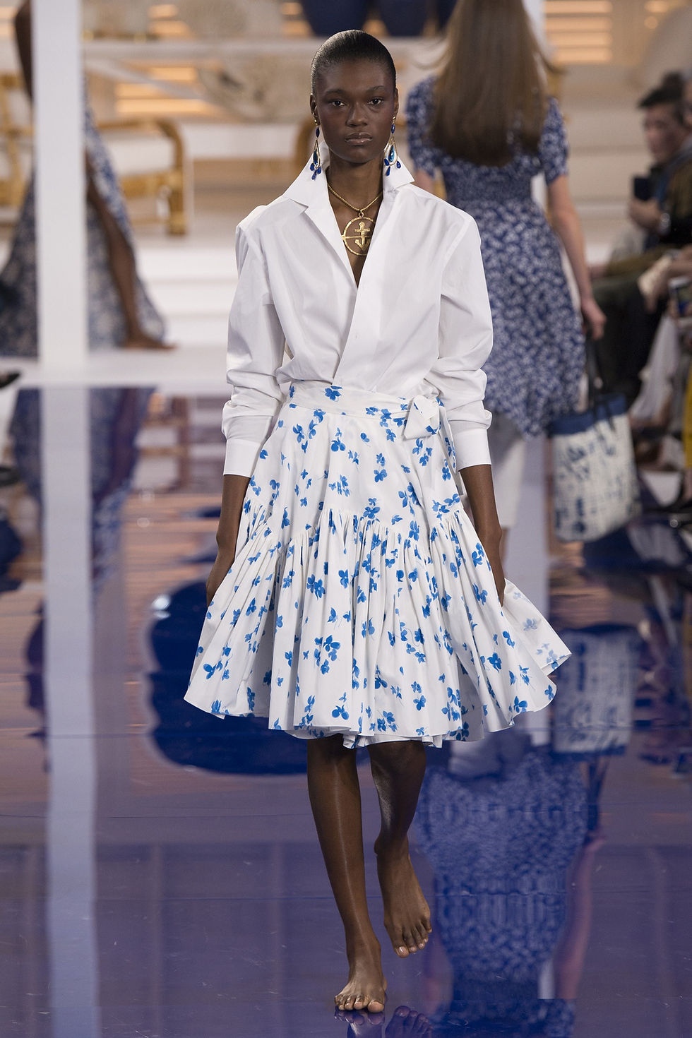 Retro skirt featured in Shawn Johnson East’s summer fashion article